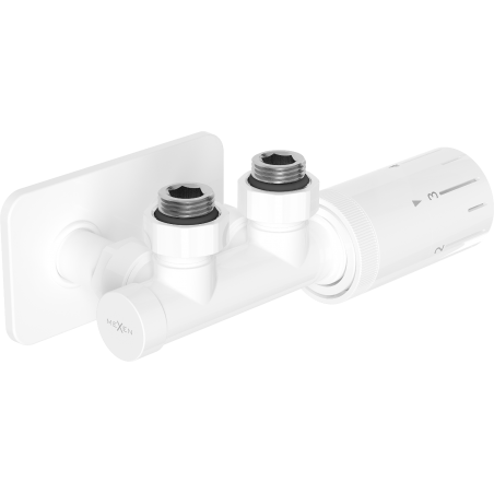 Mexen G05 kutići termostatski set s maskom S, Duplex, DN50, bijeli - W907-958-910-20