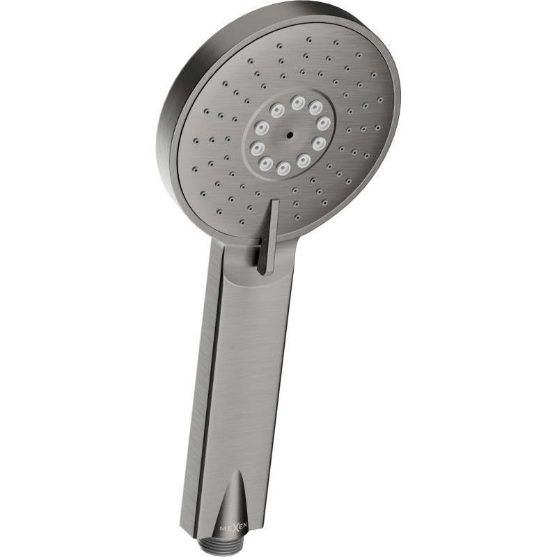Mexen R-40 3-functie handdouche, geborsteld grijs - 79540-66