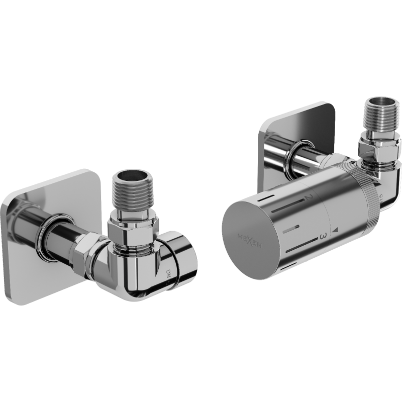 Mexen G05 axial thermostatic set with S cover, chrome - W903-958-909-01