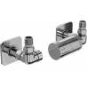 Mexen G05 axial thermostatic set with S cover, chrome - W903-958-909-01