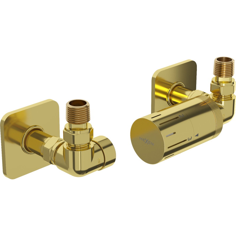 Mexen G05 termostaatiline komplekt S-suunaline varjatud, kuldne - W903-958-909-50