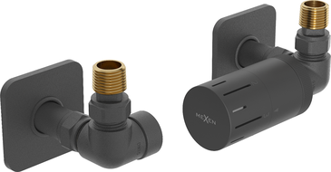 Mexen G05 axial termostatset med S-täckplåt, antracit - W903-958-909-66