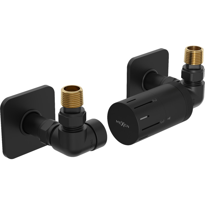 Mexen G05 osni termostatski set s maskom S, crna - W903-958-909-70