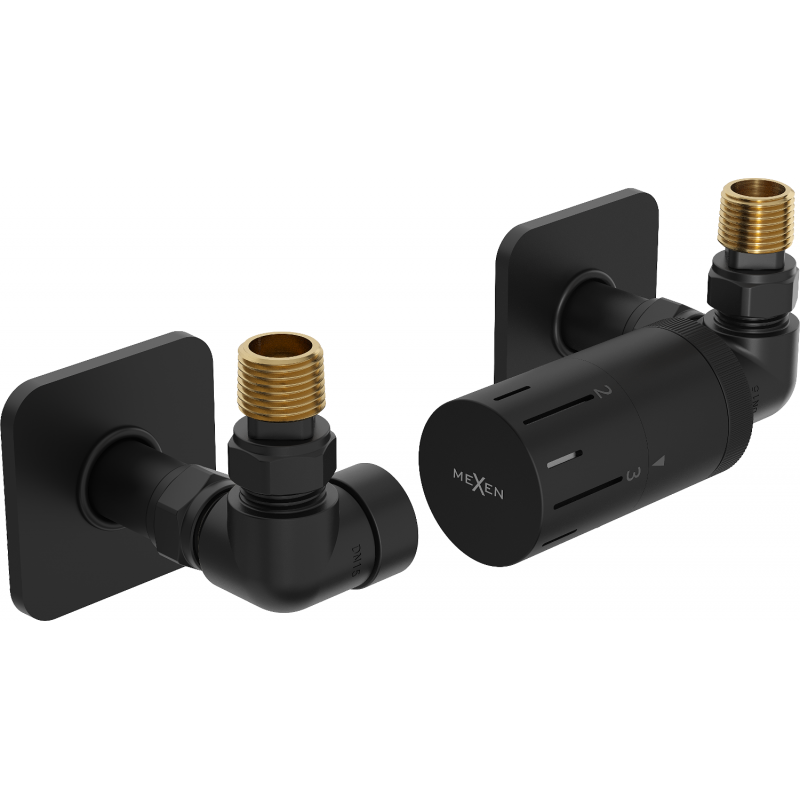 Mexen G05 set termostatico assiale con copertura S, nero - W903-958-909-70