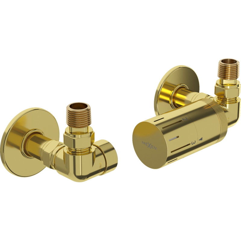Mexen G05 osni termostatski set s maskom R, zlatni - W903-958-904-50