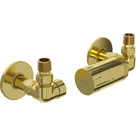 Mexen G05 termostaadiline komplekt R-kattega, kuldne - W903-958-904-50
