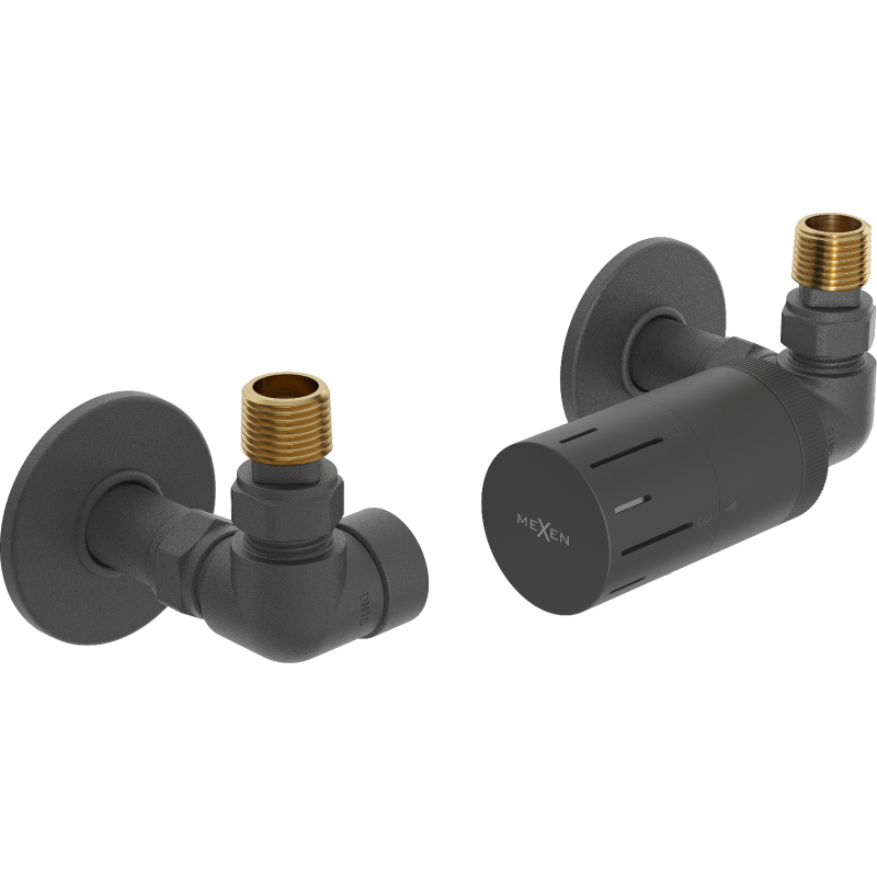 Mexen G05 set termostatico assiale con copertura R, antracite - W903-958-904-66