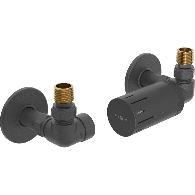 Mexen G05 termostaadiga komplekt koos kattega R, antratsiit - W903-958-904-66