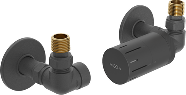 Mexen G05 osovinski termostatski set s R ukrasnom maskom, antracit - W903-958-904-66