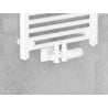 Mexen G05 thermostatisches Set, abgewinkelt/gerade mit Abdeckung S, Duplex, DN50, weiß - W908-958-910-20