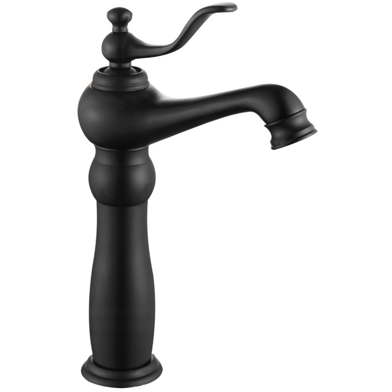 Mexen Vela hoher, schwarzer Waschtischarmatur - 744510-70