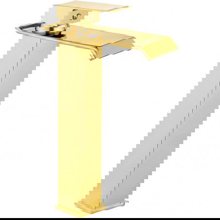 Mexen Apus grifo de lavabo alto, dorado - 744710-50