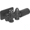 Mexen G05 termostaatiline komplekt nurgeline/sirge koos kattega S, Duplex, DN50, antratsiit - W908-958-910-66