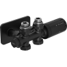 Mexen G05 termostaatiline komplekt nurga-/sirge S kattega, Duplex, DN50, must - W908-958-910-70