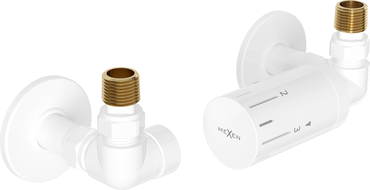 Mexen G05 ensemble thermostatique axial avec cache R, blanc - W903-958-904-20