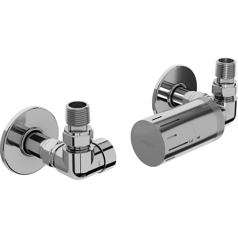 Mexen G05 axial thermostatic set with R cover, chrome - W903-958-904-01