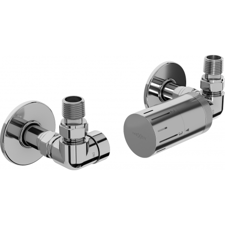Mexen G05 axial thermostatic set with R cover, chrome - W903-958-904-01