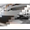 Mexen CC21 Plattenheizkörper 400 x 1500 mm, untere mittlere Anschluss, 1390 W, schwarz - W6C21-040-150-70