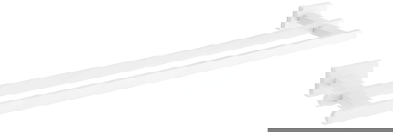 Mexen Arno double porte-serviettes, blanc - 7020725-20