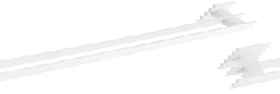Mexen Arno dubbele handdoekhouder, wit - 7020725-20