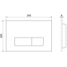 Mexen Fenix 13 Flush Button Slim, Black Matte - 601303
