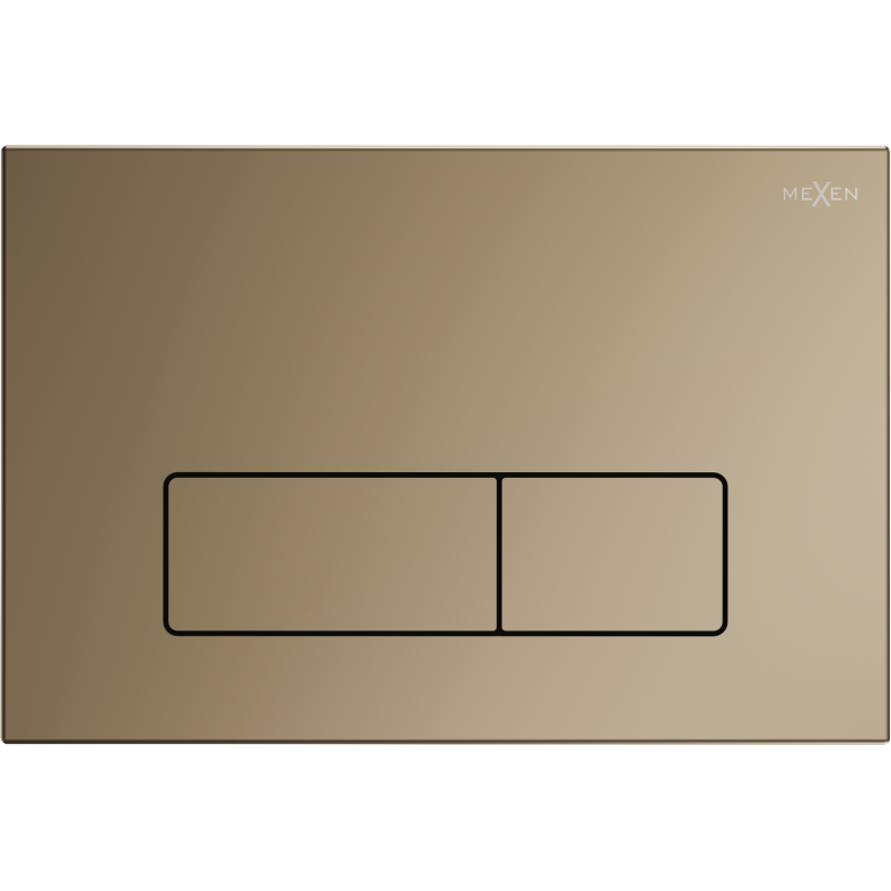 Mexen Fenix 13 botão de descarga Slim, dourado champanhe - 601304