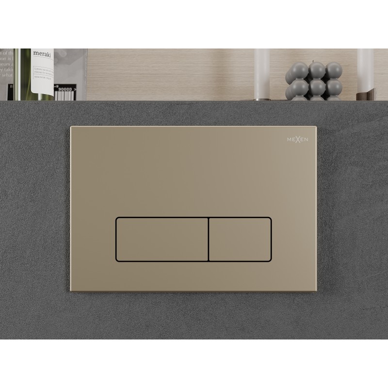 Mexen Fenix 13 sistem za splakovanje Slim, zlata šampanjska - 601304