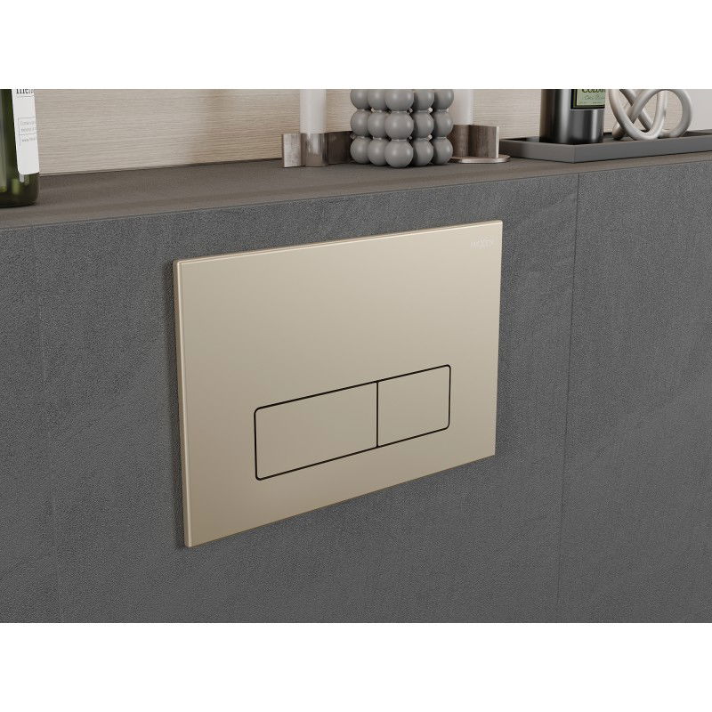 Mexen Fenix 13 pulsante di scarico Slim, oro champagne - 601304