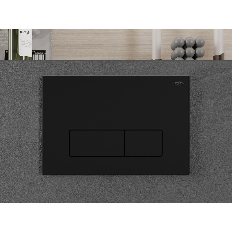 Mexen Fenix 13 Slim loputusnupp, must matt - 601303