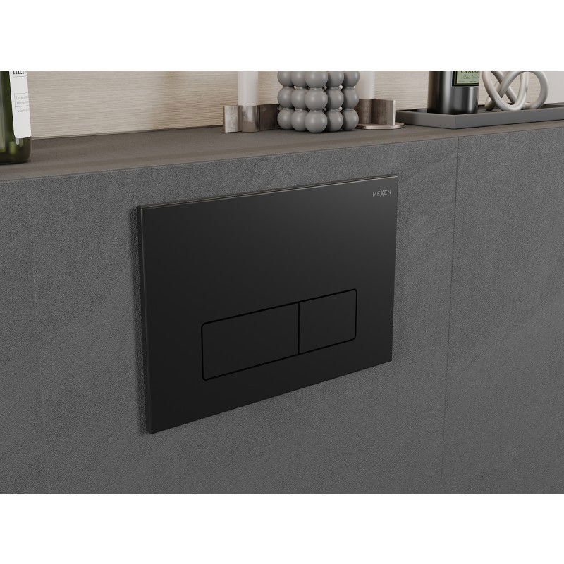 Mexen Fenix 13 pulsante di risciacquo Slim, nero opaco - 601303