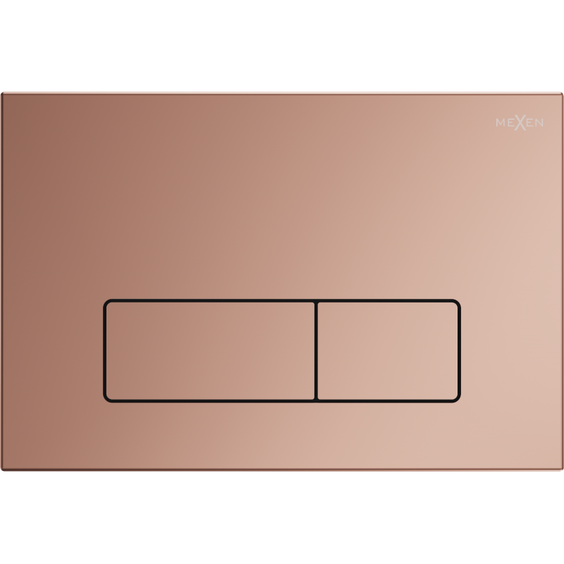 Mexen Fenix 13 slim doorspoelknop, roze goud - 601305