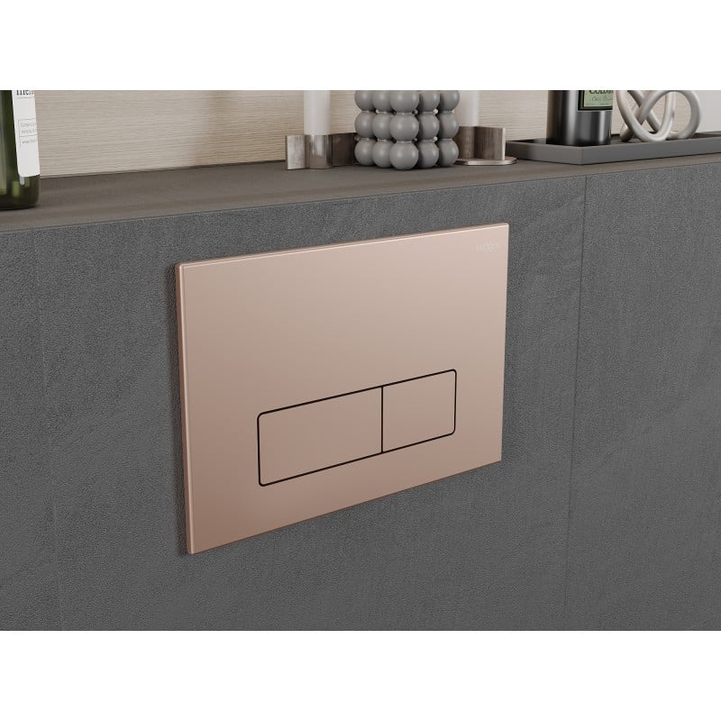 Mexen Fenix 13 Slim Flush Button, Rose Gold - 601305