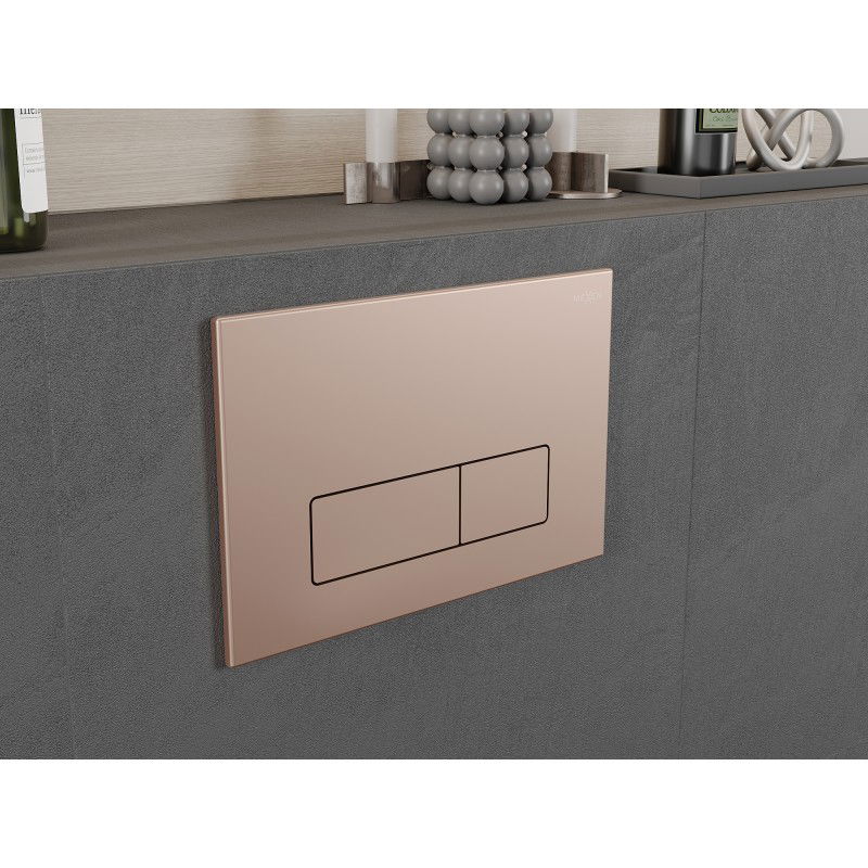 Mexen Fenix 13 spolningsknapp Slim, roséguld - 601305