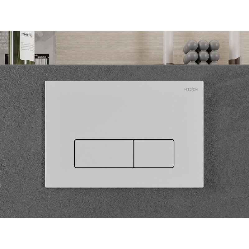 Mexen Fenix 13 slim tipka za ispiranje, bijela mat - 601320