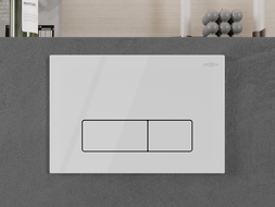 Mexen Fenix 13 Flush Button Slim, Glossy White - 601300