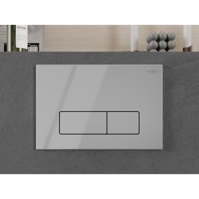 Mexen Fenix 13 pulsante di scarico Slim, cromo lucido - 601301