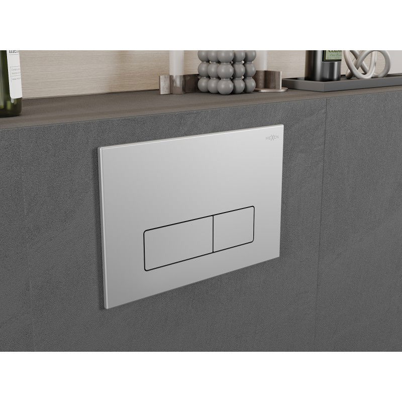 Mexen Fenix 13 slim spoelknop, mat chroom - 601302