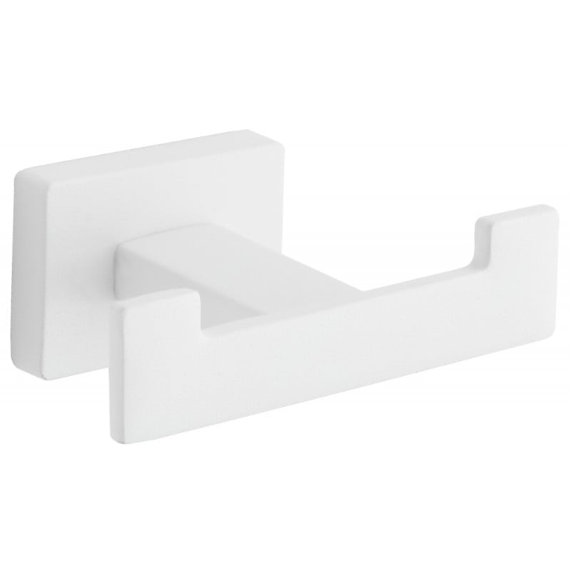 Mexen Arno doppio gancio per asciugamani, bianco - 7020735-20