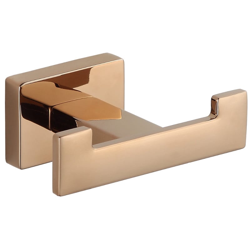 Mexen Arno gancho doble para toallas, oro rosa - 7020735-60