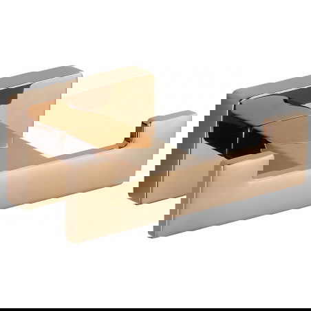 Mexen Arno doppio gancio per asciugamani, oro rosa - 7020735-60