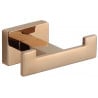 Mexen Arno gancho doble para toallas, oro rosa - 7020735-60