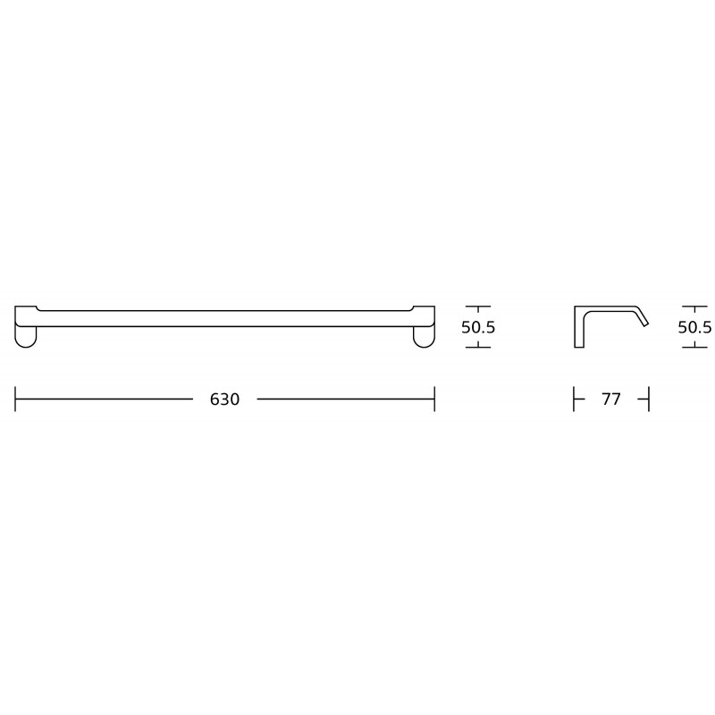 Mexen Lea Handtuchhänger, gëllen - 7026024-50