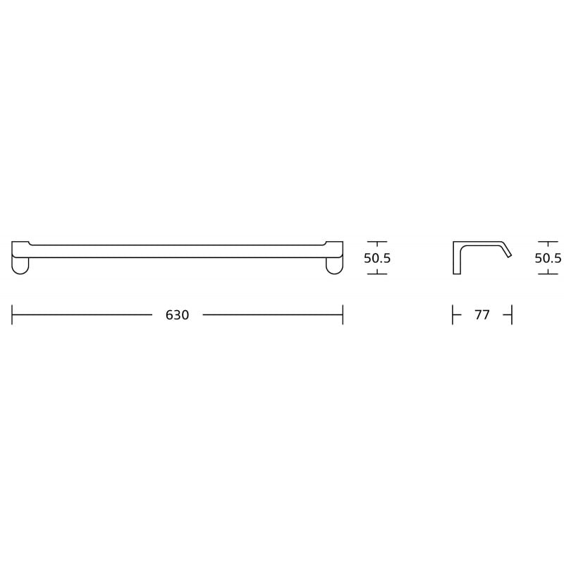 Mexen Lea towel rail, gold - 7026024-50
