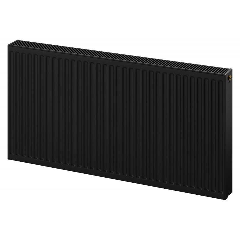 Mexen CC22 plāksnes radiators 300 x 2600 mm, apakšējais centrālais pieslēgums, 2426 W, melns - W6C22-030-260-70