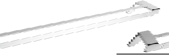 Mexen Lea suporte de toalhas duplo, cromado - 7026025-00