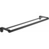 Mexen Lea Doppelter Handtuchhalter, schwarz - 7026025-70