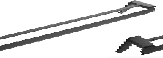 Mexen Lea Suporte duplo para toalhas, preto - 7026025-70