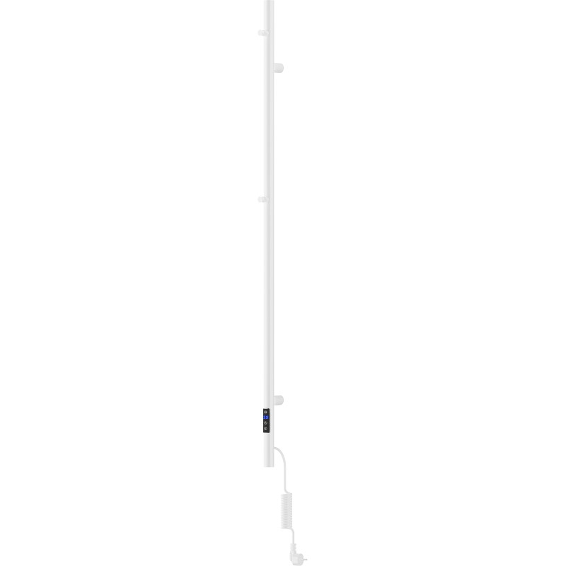 Mexen Pino radiador eléctrico con colgadores para toallas 1405 x 32 mm, 75 W, blanco - W301-1405-032-00-20