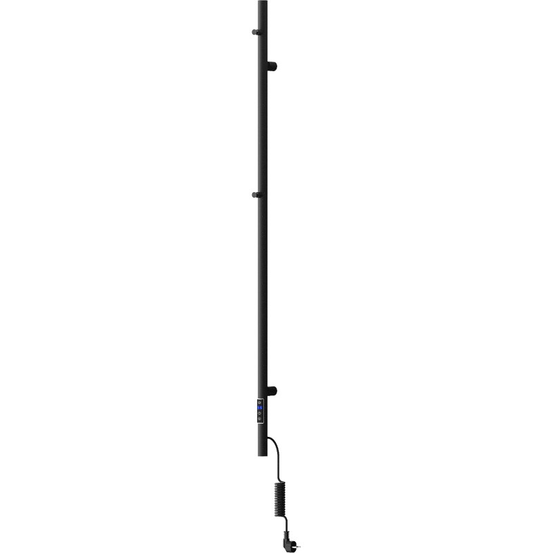 Mexen Pino radiador eléctrico con colgadores para toallas 1405 x 32 mm, 75 W, negro - W301-1405-032-00-70