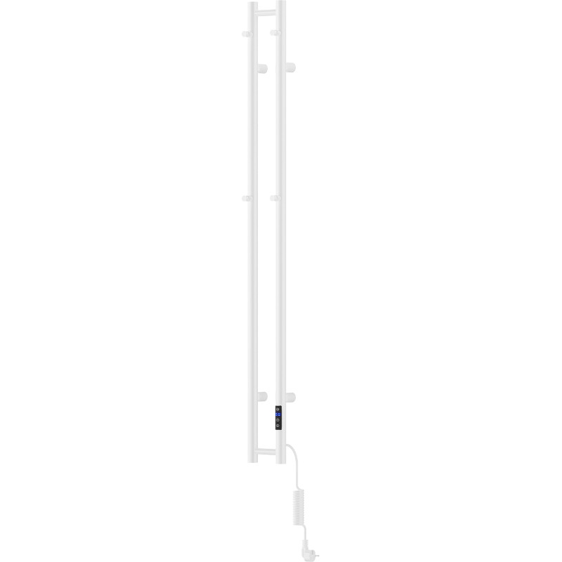 Mexen Pino radiador eléctrico con colgadores para toallas 1405 x 137 mm, 150 W, blanco - W301-1405-137-00-20